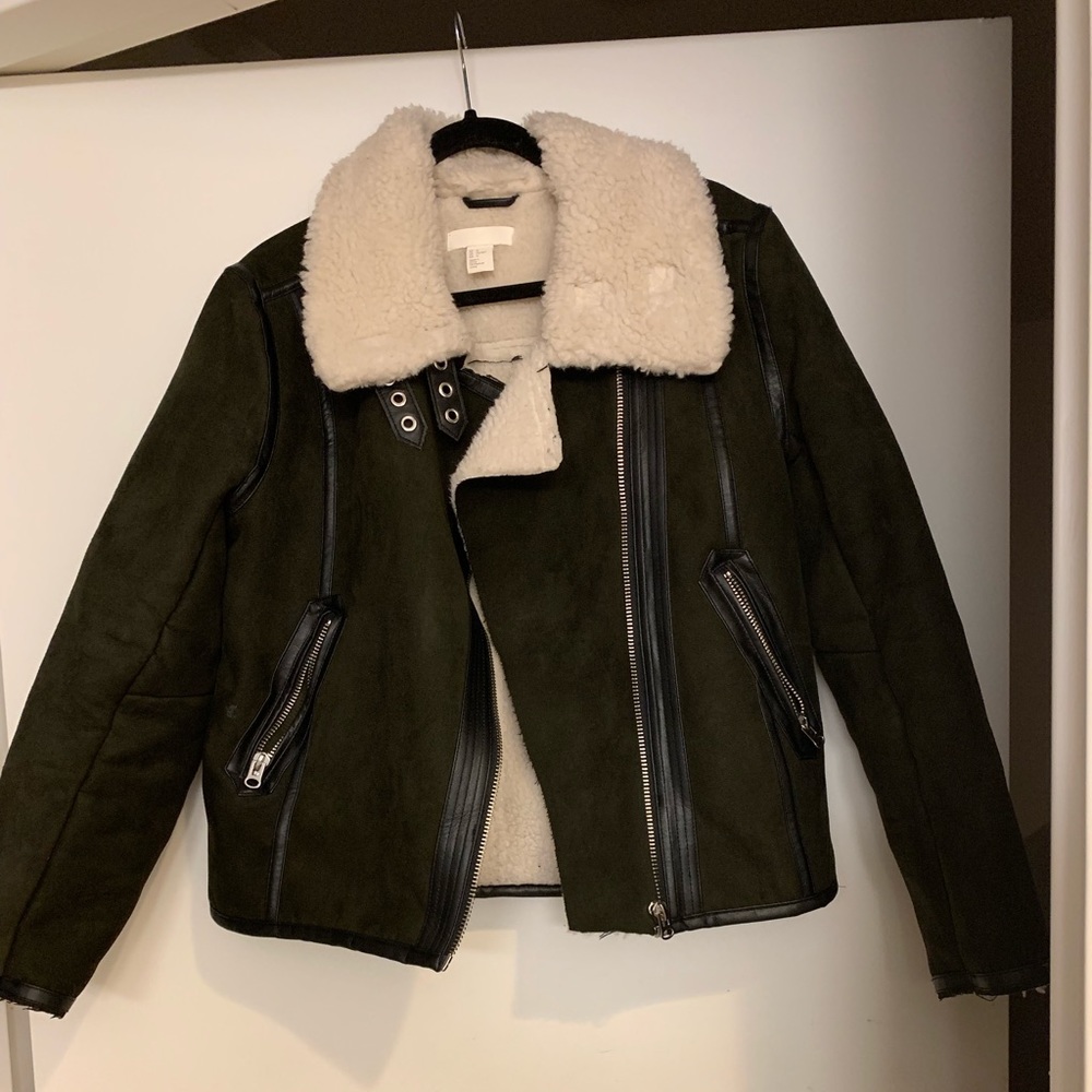 Green Sherpa jacket